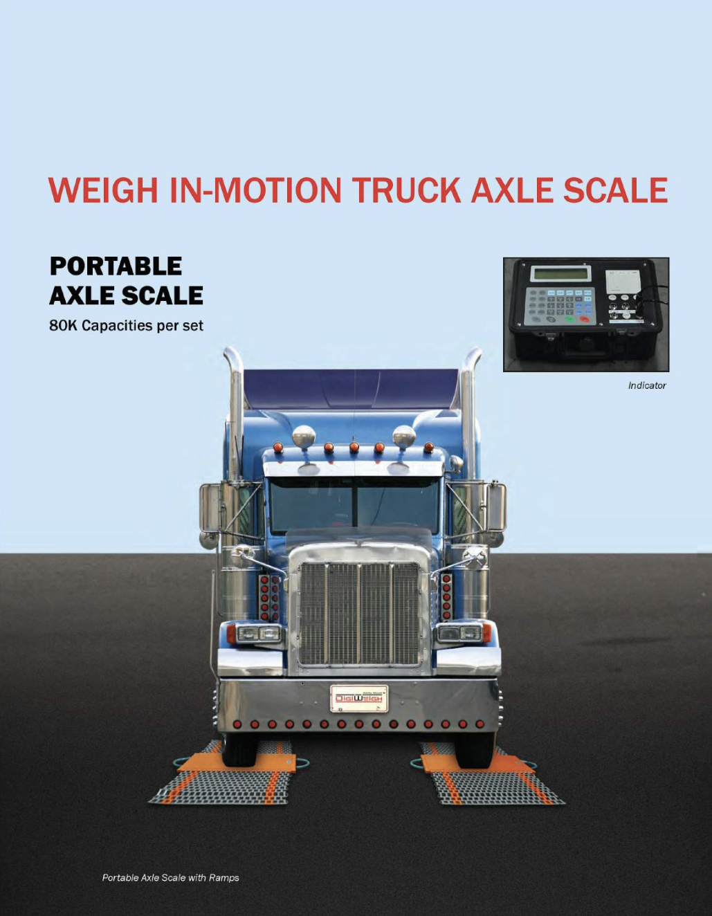 Portable Weight in Motion (PS-80KAXLE 