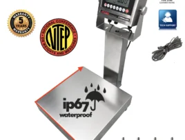 LP Scale LP7611SS-1414-200 Heavy Duty Legal for Trade 14 x 14 inch  Stainless Steel Bench Scale 150 x 0.02 lb