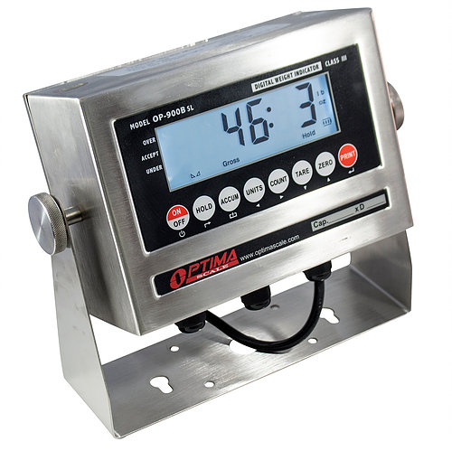 Optima Scale OP-900-SL Stainless Steel Washdown Indicator