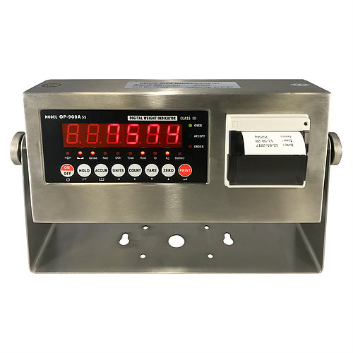Optima Scale OP-900-SS-P Stainless Steel Indicator with Printer