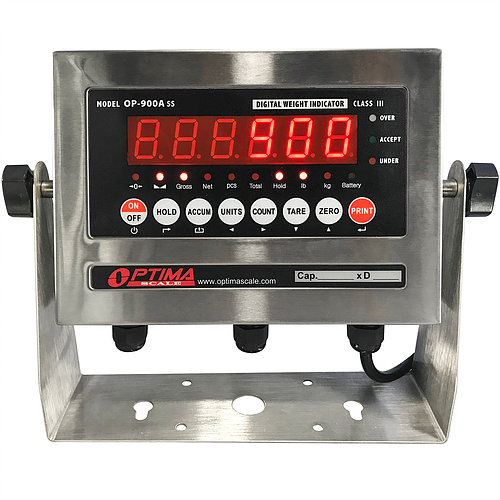 Optima Scale OP-900-SS Stainless Steel Indicator