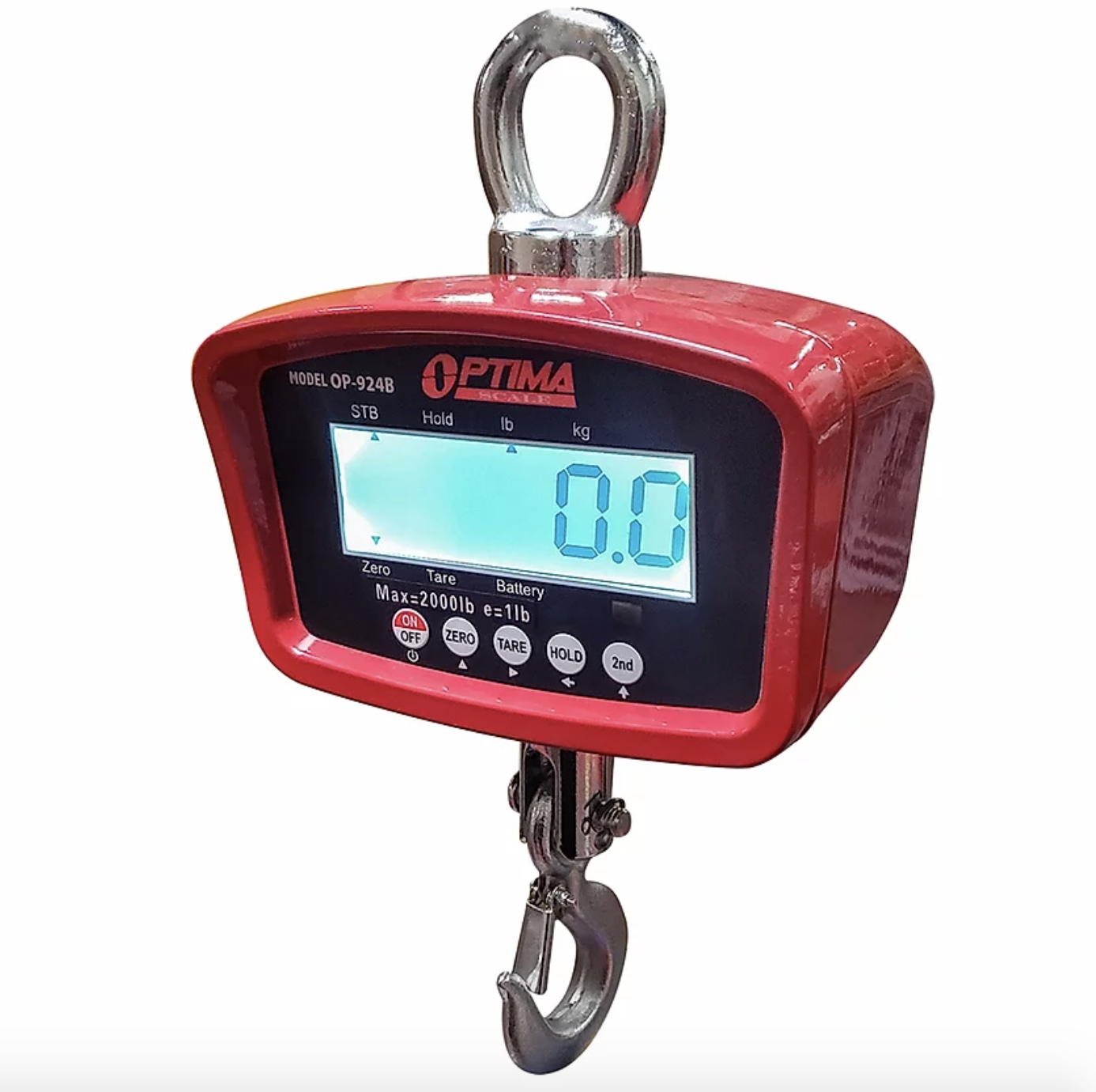 Optima OP-926 Hanging Scale, 20,000 lbs x 2 lb - Scales Plus