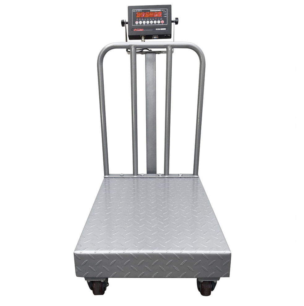 Optima Weighing Systems OP-915BWSS-18-24-500 500 lb. Portable Washdown Bench Scale with 18 x 24 Stainless Steel Platform, Legal for Trade
