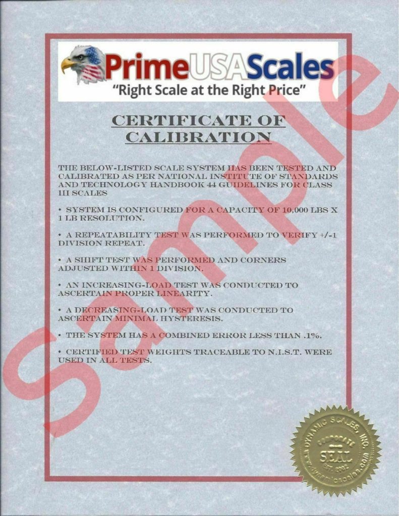 Portable Truck Scale NTEP Approved Prime USA Scales