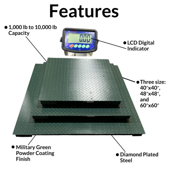 Etek Heavy Duty Floor Scale - Image 2