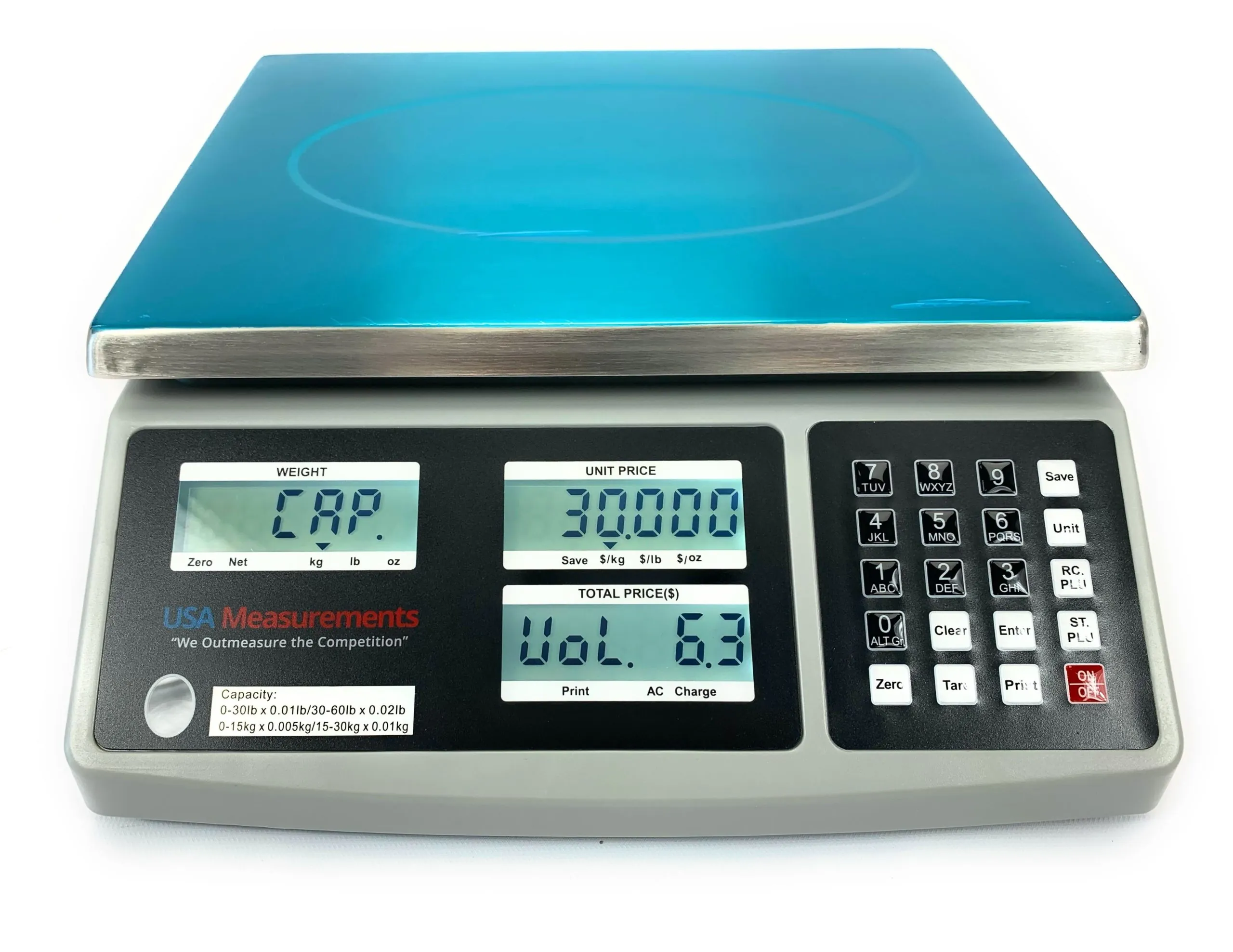 Weighing Electronic Digital 30kg 15kg Scale for Meat Fruit Store