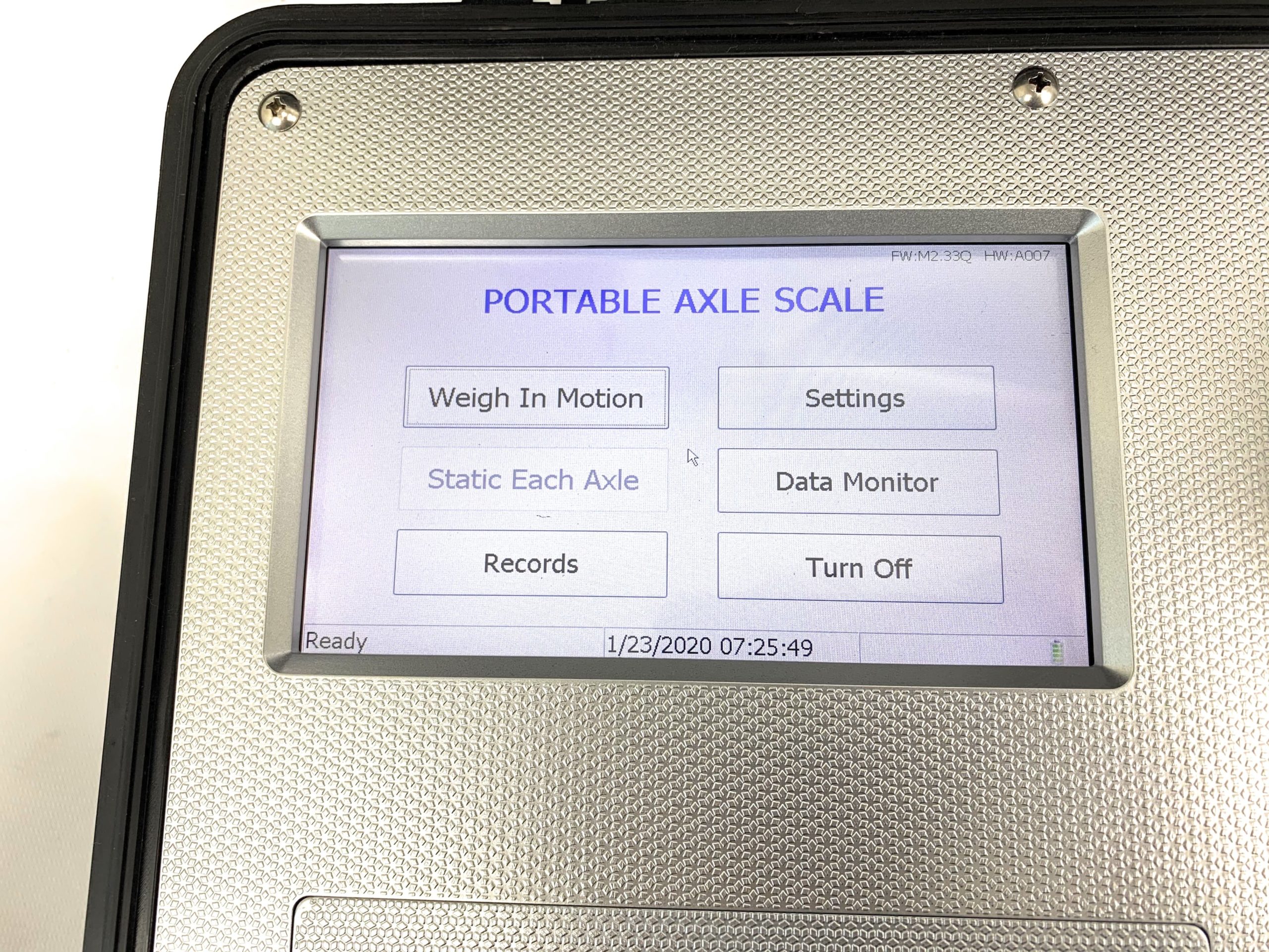 Portable Weigh-In-Motion Scale