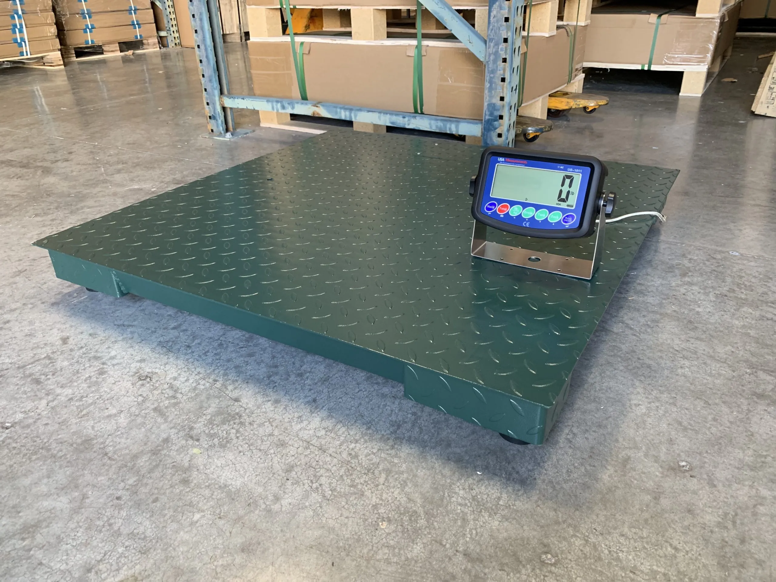 Industrial Heavy Duty Floor Pallet Scale 1x1M 3000Kg With RS232