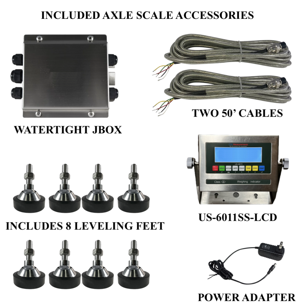 Axle Truck Scale US-AX1230 with 80,000 lb Capacity (12' Long) - Prime ...