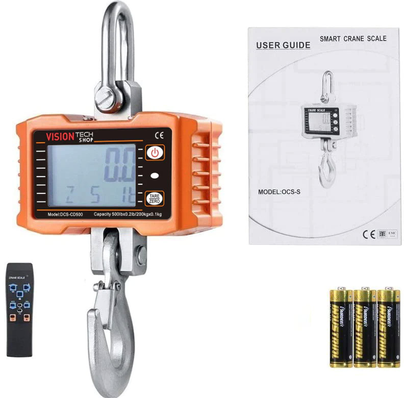 DCS-CD-500LB, DCS-CD-1000LB & DCS-CD-2000LB Crane Scale - Prime USA Scales