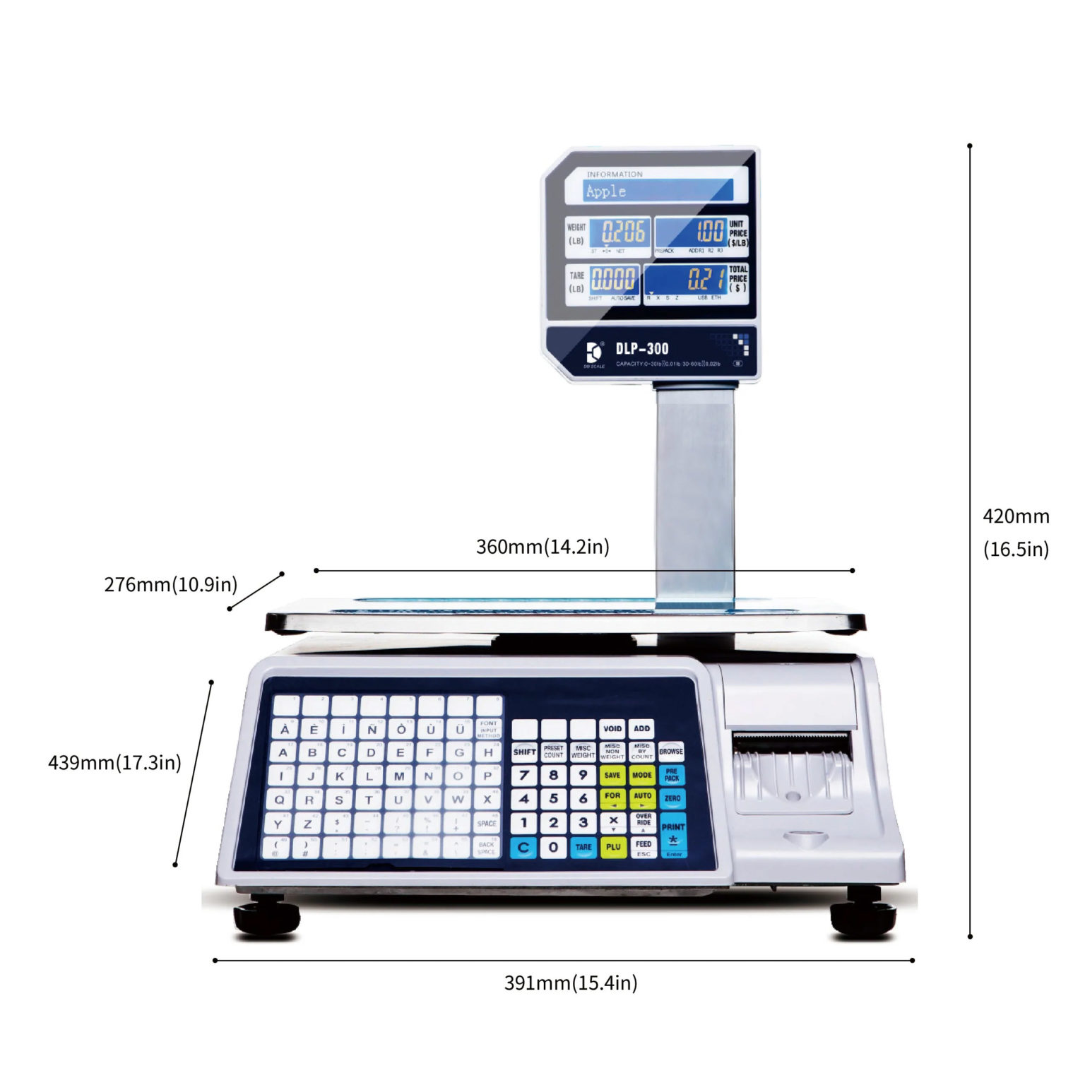 DLP300 Label Printing Scale Prime USA Scales