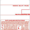 LST-8040 Printing Scale Label "ALL RED LETTERS" (12 Rolls)