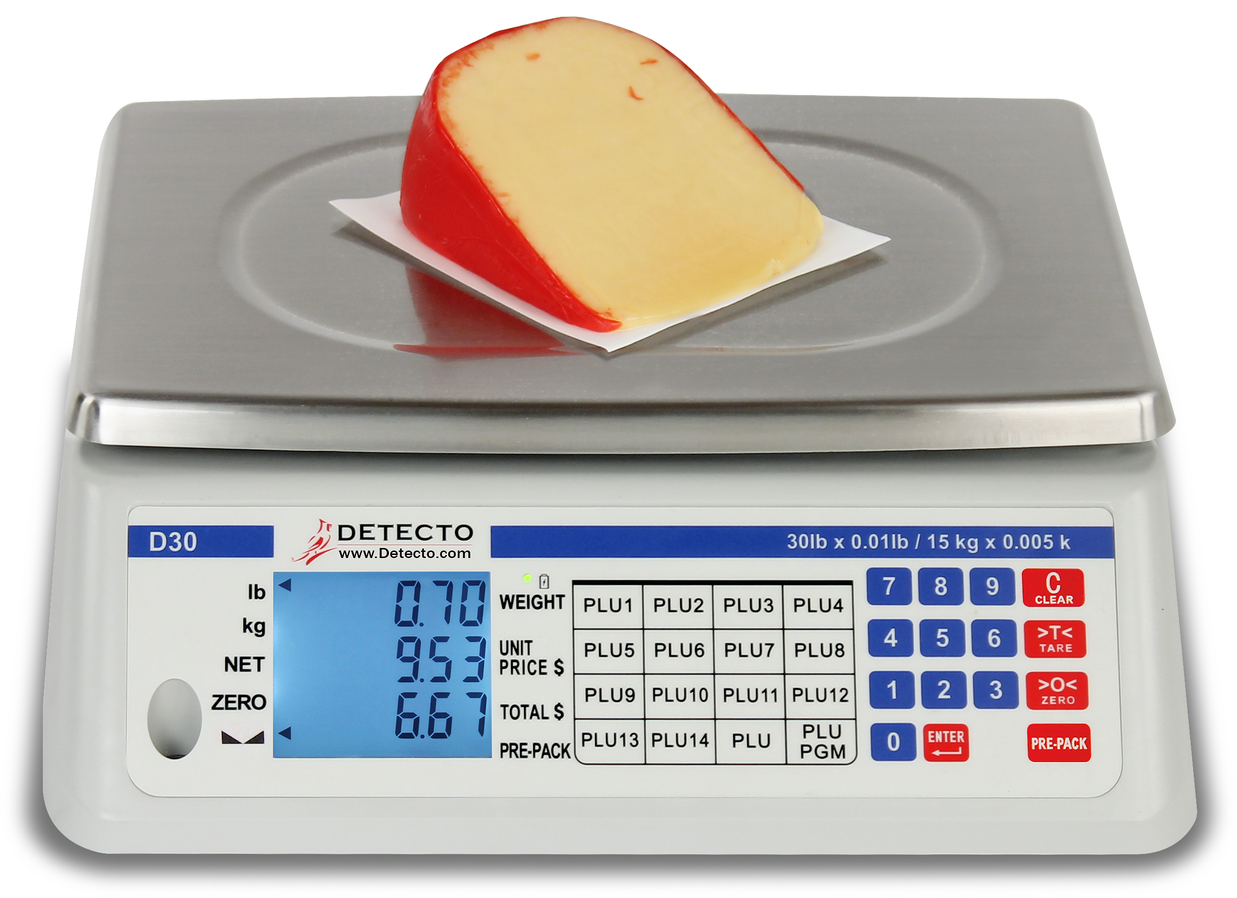 Detecto PT-500SRK Top Loading Rotating Dial Scale Stainless Steel Finish  500 Gram Capacity