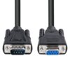 10ft COM Port Serial Cable Male to Female RS232 Extension 9 Pin