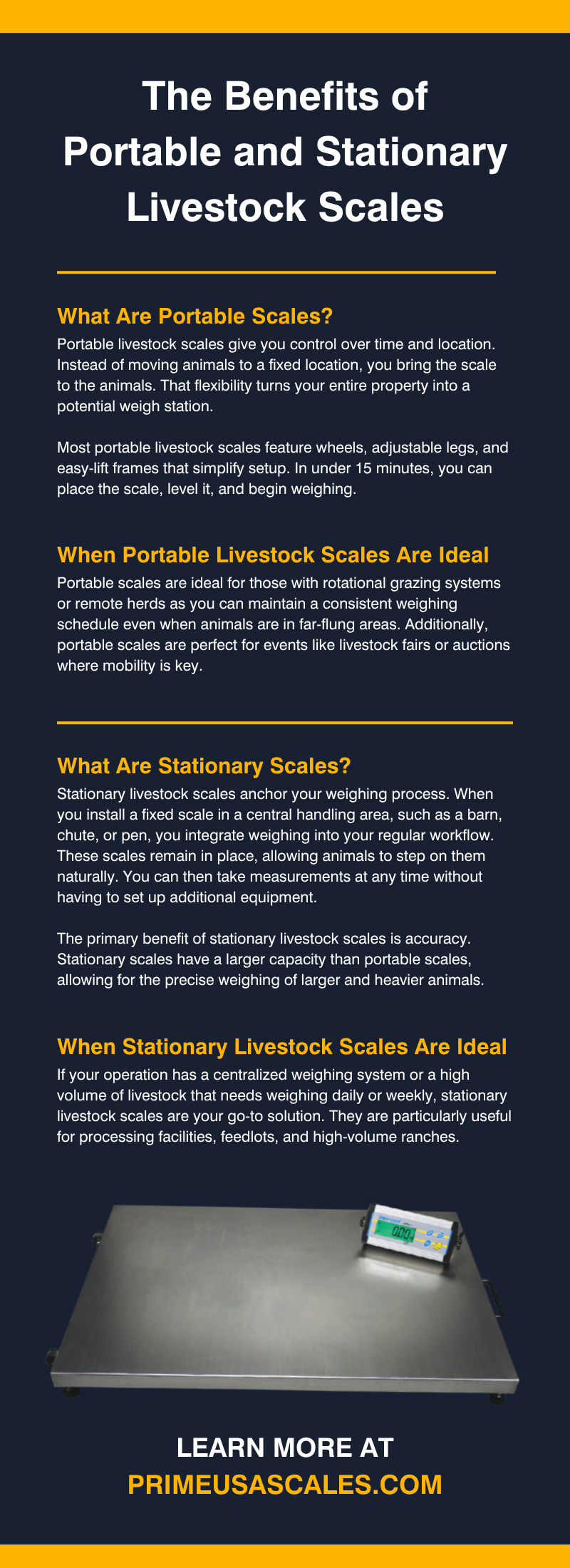 The Benefits of Portable and Stationary Livestock Scales 