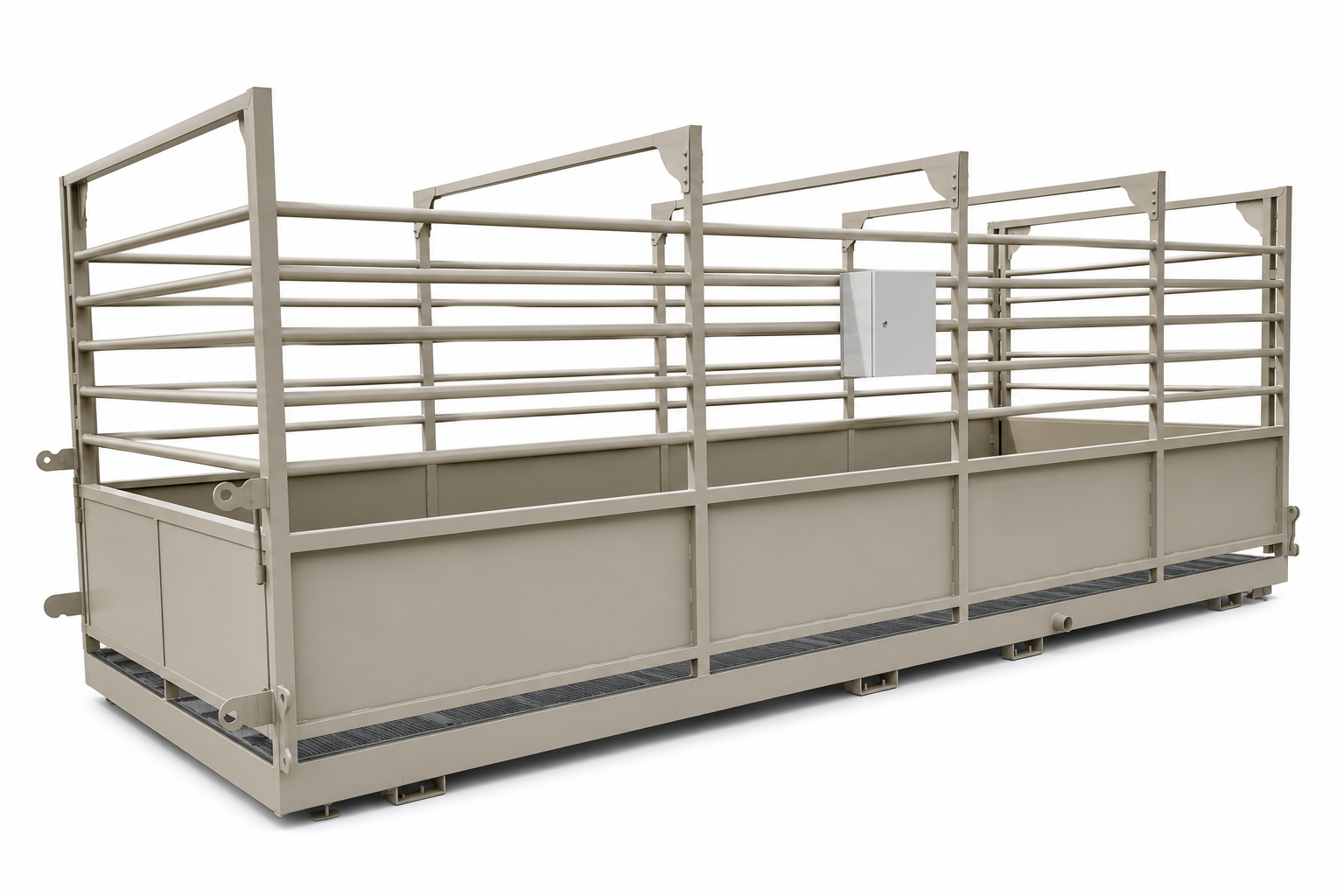 USA Measurements 8x20 Livestock Trailer Scale - rear three-quarter studio view