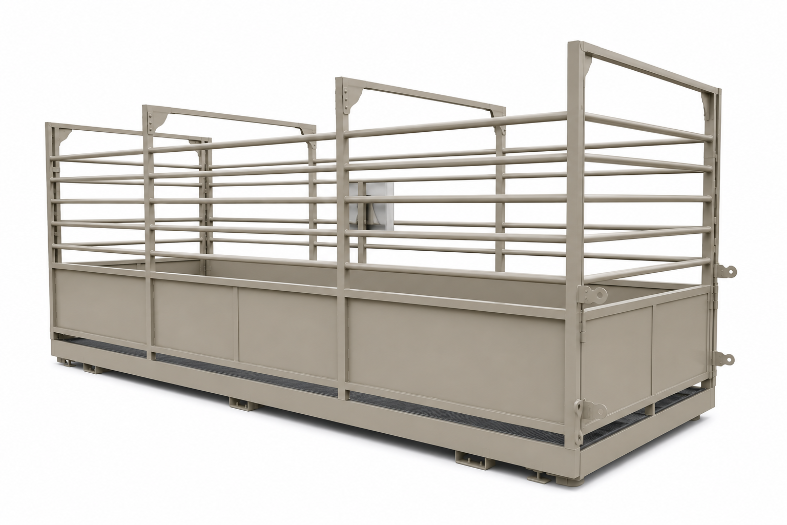 USA Measurements 8x20 Livestock Trailer Scale - alternate side profile studio view
