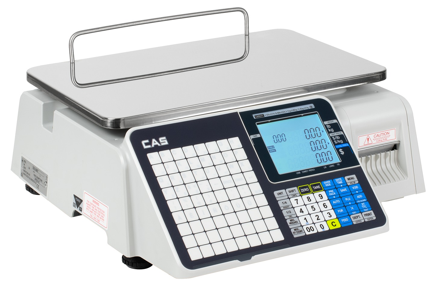 CAS CL3000 bench model label printing scale dual LCD displays