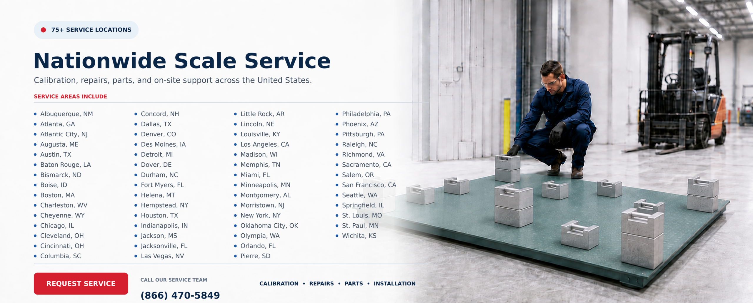 Nationwide Scale Service - Calibration, Repairs, Parts and On-site Support