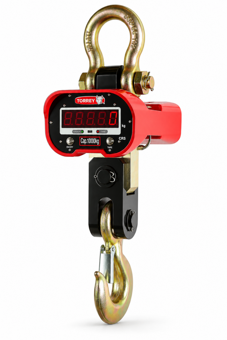 TOR REY CRS-5000/10000 Digital Crane Scale – Red Studio Shot