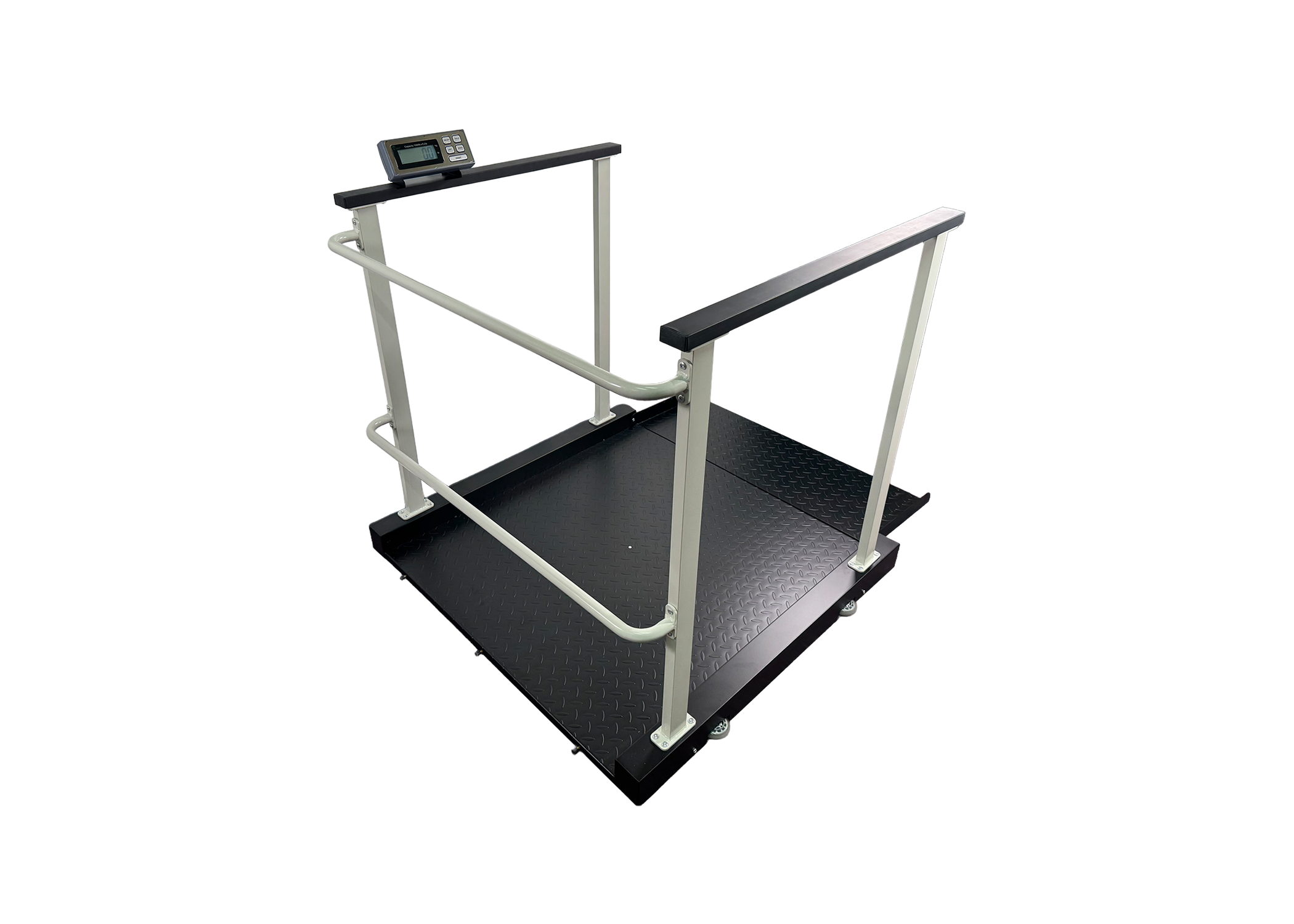 Tree LWC-HR 1000 ADA wheelchair scale full handrail configuration with folded ramps