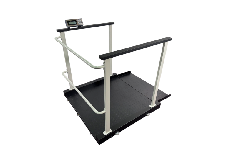 Tree LWC-HR 1000 ADA compliant wheelchair bariatric scale all rails with ramps deployed