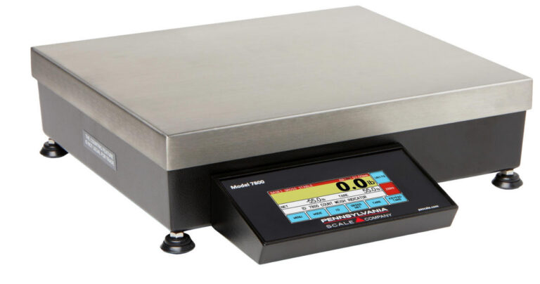 Pennsylvania Scale 7800HR touchscreen high resolution counting scale front view